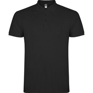 Roly Childrens/Kids Star Short-Sleeved Polo Shirt / Solid Black